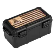 Cigar Caddy® 15ct - Don't Tread on Me, Wooden Flag Travel Case