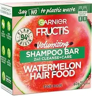 Garnier Fructis, Solid Shampoo, Cleansing And Plumping, Watermelon Hair Food 2in1 Shampoo Bar, 60g