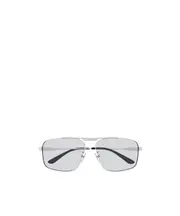 Balenciaga Eyewear Pilot Frame Sunglasses 62 White