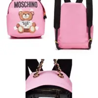 在飛比找旋轉拍賣優惠-Moschino Backpack MOSCHINO粉紅小熊