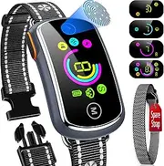 Bark Collar, Bark Collar for Large Medium Dogs, Smart Dog Barking Collar Automatic Stop Bark Collar with Adjustable Sound Vibration Modes and 7 Sensitivity