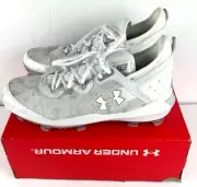 Under Armour/UA Harper 8 Elite TPU White Baseball Cleats-3026591-100-Size 13-NIB