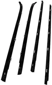 Jodriva Window Door Seals 4Pcs/Set Car Rubber Window Moulding Trim Seal Belt, for Hyundai, for I30 FD, for Hatch 2007-2012 Car Door Weather Strip