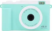 Jectse 1080P 48MP Digital Camera, Vlogging Camera with 15x Digital Zoom, Compact Travel Camera with Flash, 650mAh Battery Small Camera for Kids Students (Green)