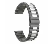 Kogan Hybrid+ Smart Watch Stainless Steel Link Watch Strap - Black & Silver