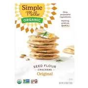 Original Crackers Organic Seed Flour 4.25 Oz (Case Of 6) By Simple Mills