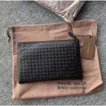 二手精品 BOTTEGA VENETA 寶緹嘉 BV 黑色 中號 羊皮 信封包 編織包 手拿包 公事包 收納包