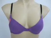 RIO Moulded Stretch Cotton Bra sizes 10B 10C 10D 12C 12D 14B 14C 14D Purple