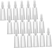 Beavorty 50pcs Ampoule Set ampule applicator Tips Glue Tips applicator Plastic Bottle Snip tip ampule Dispensing Bottle Plastic ampule Tips Replacement ampule Tips Mini Plastic Head