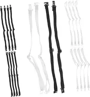 [ROMISBABA] 20Pcs Adjustable Elastic Bow Tie Extension Straps Versatile Bow Tie Bands for Weddings Graduations and Formal Events Options