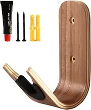 Guitar Hooks for Wall - Wooden Acoustic Guitar Holder | Home Decorations String Instrument Display, Garage Storage Utility Hanger for Home Business