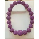 《阿紫水晶》天然紫雲母雕刻圓珠手串