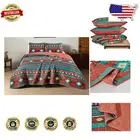 Elegant 3-Piece Southwestern Quilt Set with Geometric Patterns - King 118" x 95"