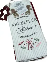 Shabby Chic Gingerbread 4pc Christmas Kitchen Hand Towels Abuelita’s Kitchen