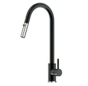 Suprema XACTA XPRESSFIT Satin/Black-Bling/Gun Metal/Rose Gold/Brushed Gold/Polished Stainless Steel Gooseneck Dual Spray Kitchen Mixer