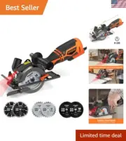 Dovaman Laser Circular Saw: 5.8A, 4-1/2", Perfect for DIY & Professionals