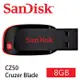 SanDisk Cruzer Blade CZ50 USB隨身碟 (輕薄短小/紅黑/8GB) [公司貨]