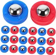 40Pcs Indoor Shuffleboard Pucks Durable Sliding Beads for Tabletop Games Replacement Rollers for Standard Shuffleboard Enhance Hand Eye Coordination and Fun