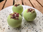 Handmade Lemongrass Goat Milk Bath Bombs - Suave Soaps