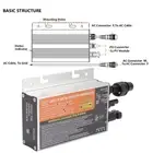 JY (300W)Solar Micro Inverter Grid Tie 18‑60V High Conversion Rate Waterproof