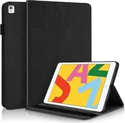 CXTCASE for iPad 7th/8th/9th Generation, iPad Air 3, iPad Pro 10.5 Inch Case Embossed Tree PU Leather Case Wallet Flip Cover for iPad 2017/2018/2019, iPad Air 3, iPad Pro 10.5" Black