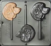 Cocker Spaniel Dog Lollipop Chocolate Candy Mold 3411 NEW