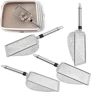 Compost Sifter - Soil Sifter for Gardening,Efficient Tool Wide Stainless Steel Assistant for Lawn Beach Potting Rock Dirt Sand Outdoor