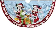 [Kurt S. Adler] Kurt Adler DN7166 48" Mickey & Minnie Print Satin Treeskirt,Multicolor