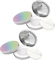 LALADEFIEE Makeup Powder Sub-packing Box Portable Abs Plastic Powder Cases for Foundation