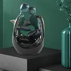 Backflow Incense Burner Abstract Couple Design for Mantel Cabinet Office