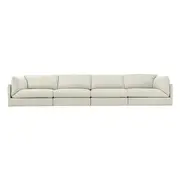 [James Lane] Finley Toorak Pearl Modular Sofa - 4 Seater