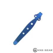 (Blue Color) Titanium Deep Carry Pocket Clip Made for Ontario RAT II Knife