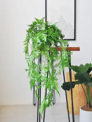 仿真綠植盆栽 吊蘭水泥盆 辦公室裝飾 垂吊藤蔓景觀 (5.1折)