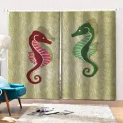 seahorse with congenial feelingsPrinting 3D Blockout Curtains Fabric Window