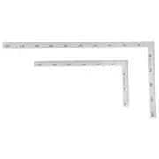 2 Pcs Right Angle Ruler Tool Woodworking Student L-square Rulers