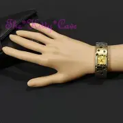 Retro Polka OMAX BAE016 2Tone Silver & Gold Seiko Movt Swiss Brand Bangle Watch