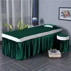 Velvet Beauty Massage Bed Cover Table Skirt Valance Sheet with Face Hole SPA New