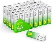 AA Batteries Pack of 40-1.5V / Mignon / LR06 / MN1500/ AM3 by GP Batteries AA Extra Alkaline Batteries Ideal for: Toys/Controllers/Torch/Mouse Suitable for Everyday use in a Variety of Devices