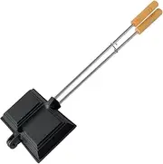 Wildtrak 39cm Jaffle Cast Iron Double Handle Toaster/Press - Black