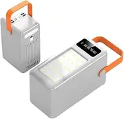 Power Bank 60000mAh USB Large Battery Pack with LED Display, 15W Fast Charging Powerbank Built in Cables, Portable Charger Compatible with Smartphones Tablets(Size:60000 mAh,Color:White)