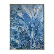 CAFE LIGHTING 'Jungle Blues Series I' Enhanced Canvas Print