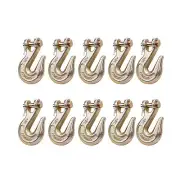 1/2'' Clevis Grab Hook G80, 10 Pack Grade 80 Heavy Duty Chain Hook 1/2 Inch,1...