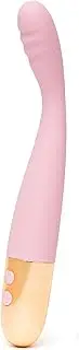 Lovehoney G-Thriller Finger G Spot Vibrator | Flexible Powerful Wand Vibrator for Women | 10 Vibration Patterns | Ribbed Vibrating Dildo Adult Sex Toys for Couples | Personal Massager Stimulator |Pink