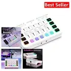 4-Channel Gaming Audio Mixer with RGB Lights & Voice Changer - White Design