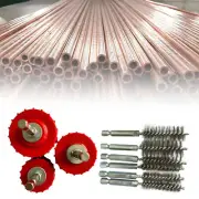 Copper Pipe Cleaner Set for Power Drill, 12+19+25mm Tube Cleaning Brush KC
