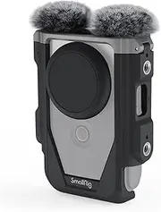 SmallRig Cage Kit for Canon PowerShot V10, w/Furry Windshields, Camera Cage, Lens Cap and Storage Bag, Wind Noise Reduction About 20dB, for Outdoor Shooting, Travel, Live Games, Daily Vlog - 4235