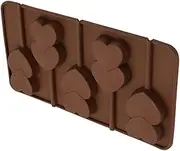VILLFUL DIY Chocolate Cakesicles Heart Lollipop Hard Candy Chocolate Candy Candy Gummy De para Gelatinas Sugar Paste Mould Cookie Soap Coffee