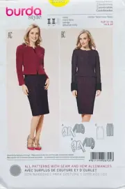 BURDA 6705 SIZE 8 10 12 14 16 18 20 MISSES JACKET & SKIRT UC/FF