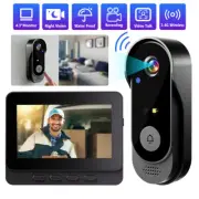 1080P 2.4G Wireless Smart Visual Intercom Video Doorbell Camera w/ IPS Screen US