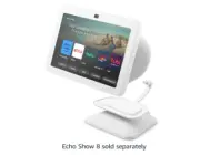 Echo Show 8 (3rd Gen) Adjustable STAND ONLY with USB-C Charging Port Glacier Whi